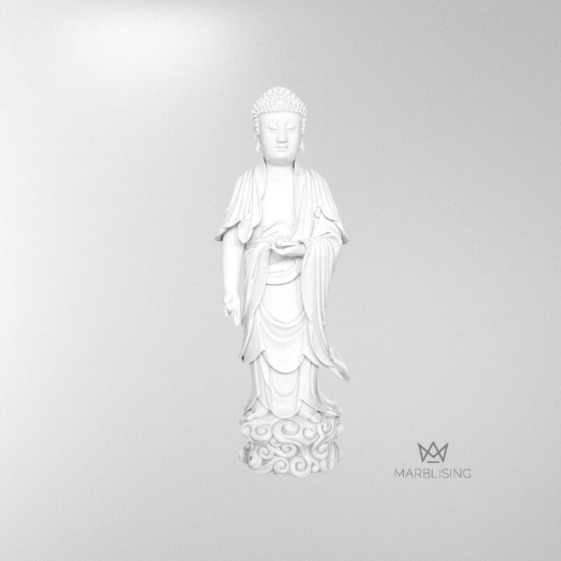 Marble Statues - Elegant Standing Buddha Statue