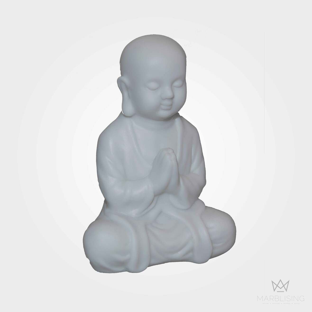 Marble Statues - Marble Praying Baby Buddha