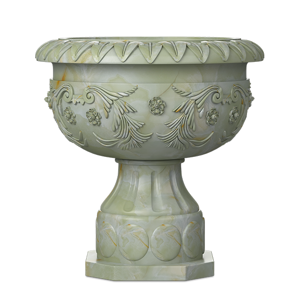 Medallion Marble Planter