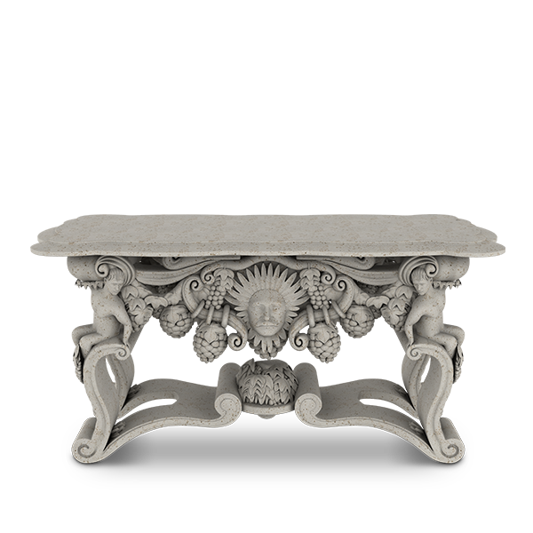 Cherubs and Grapevine Console Table