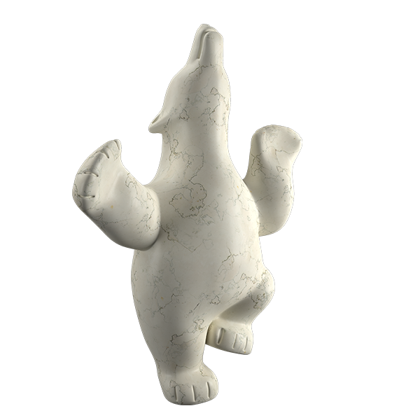 Modern Marble Sculptures - Dancing Bear