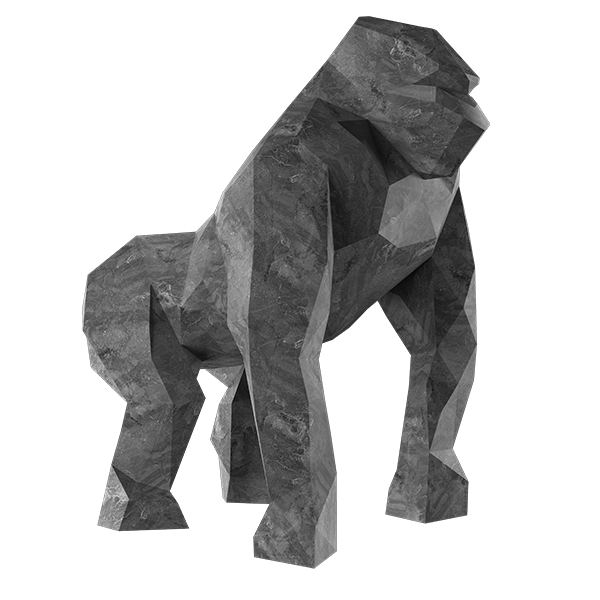 Modern Marble Sculptures - Modern Gorilla