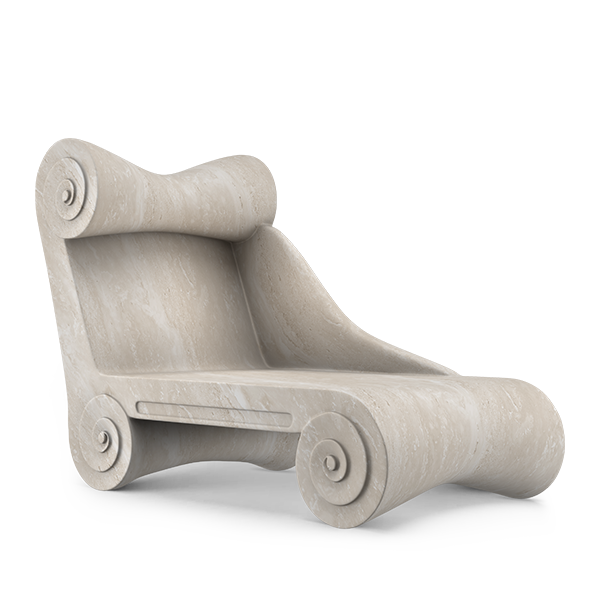 Scrolled Chaise Lounge