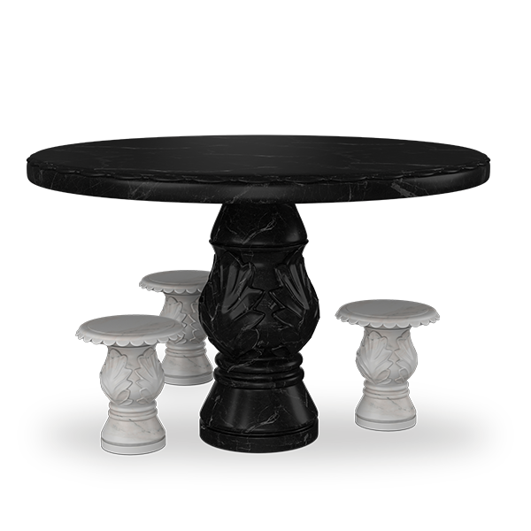 Table and Stools Set