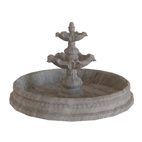 Oceanic Two-Tier Marble Fountain