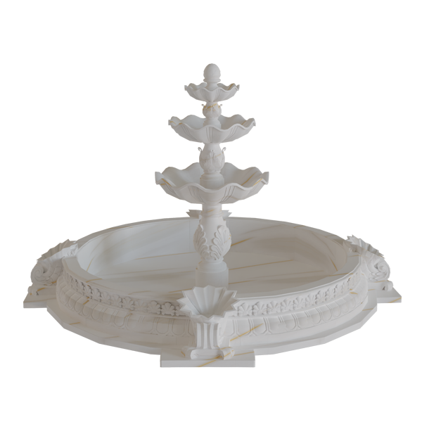 Oceanic Three-Tier Marble Fountain