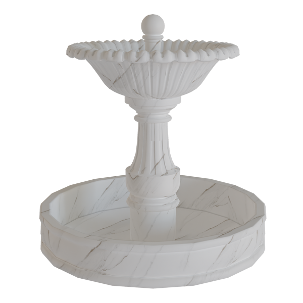 Fluted Scallop Shell Fountain